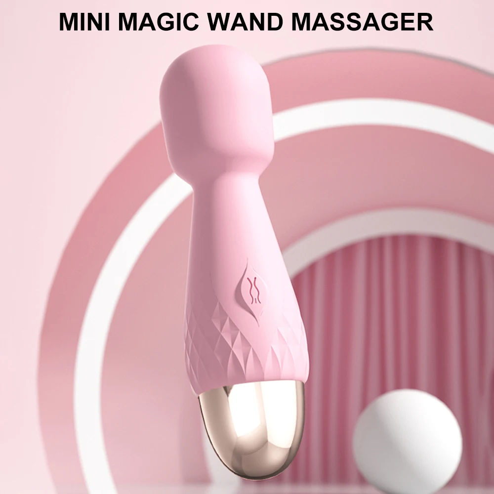 Mini Magic Wand Vibratoriai moterims Klitorio Stimuliatorius AV Stick G Spot Massager Moterų Masturbator Sekso Žaislai Moteris - 0