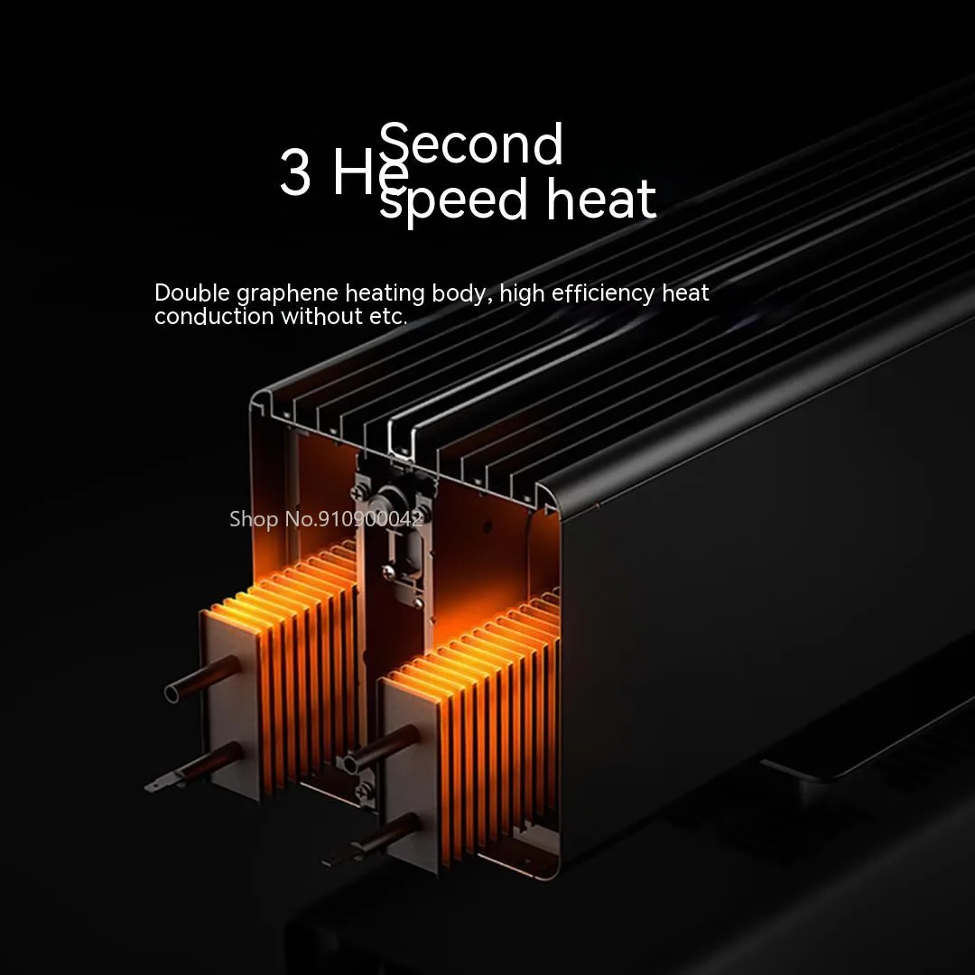 Xiaomi Mijia Elektros Baseboard Šildytuvas Imituojamas liepsna versija 2200W Namų Greitas Šilumos Smart Džiovintuvas dirbti su MiHome APP - 4