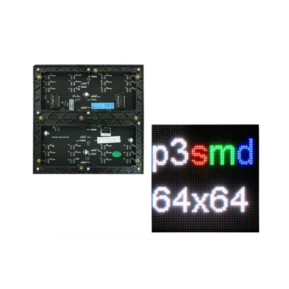P3 Patalpų SMD2121 RGB 3 1. reklama, nuoma, led ekranas, modulis 64*64 pikselių led ekranas spalvotai - 4
