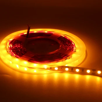 5m 300 LED Šviesos Juostelės Orange SMD 5050 auksinės Juostelės Juostelės Diodų Juosta, virvė, žibintai 12V 5m Lanksti Juosta string lempa Dekoras
