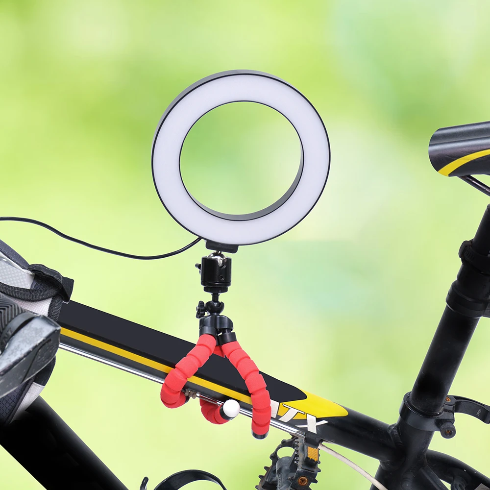 Žiedas Šviesos Lempos Selfie Fotografijos Šviesos diodų (LED) Su Aštuonkojo Trikojis Stovas Bendable Paramos Darbalaukio Žiedas Šviesos Gyventi Priedai - 5