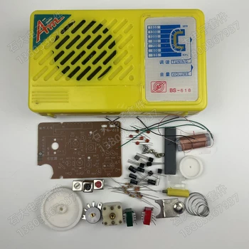 618 šešių vamzdžių radijo rinkinio dalis elektroninių komponentų mokyti elektroninės gamybos DIY gamybos mokymo įrangą