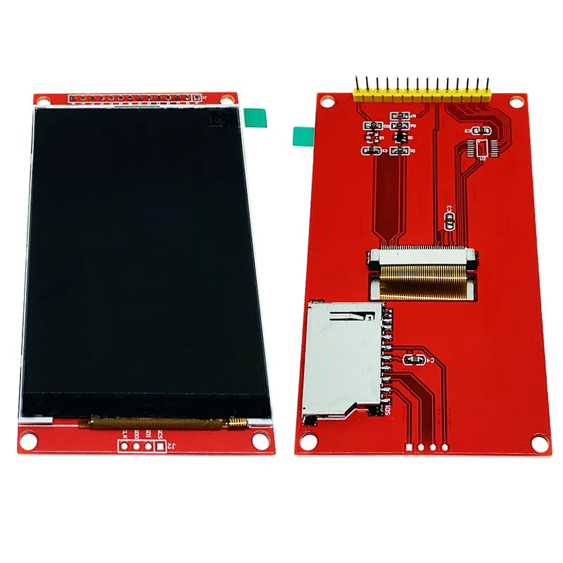 SPI IC valdytojas 3.5 colių ILI9486 raudona modulis TFT LCD ekranas Nuoseklųjį prievadą Plačios perspektyvos peržiūrėti kampo 480x320 14 pin varžinis - 0