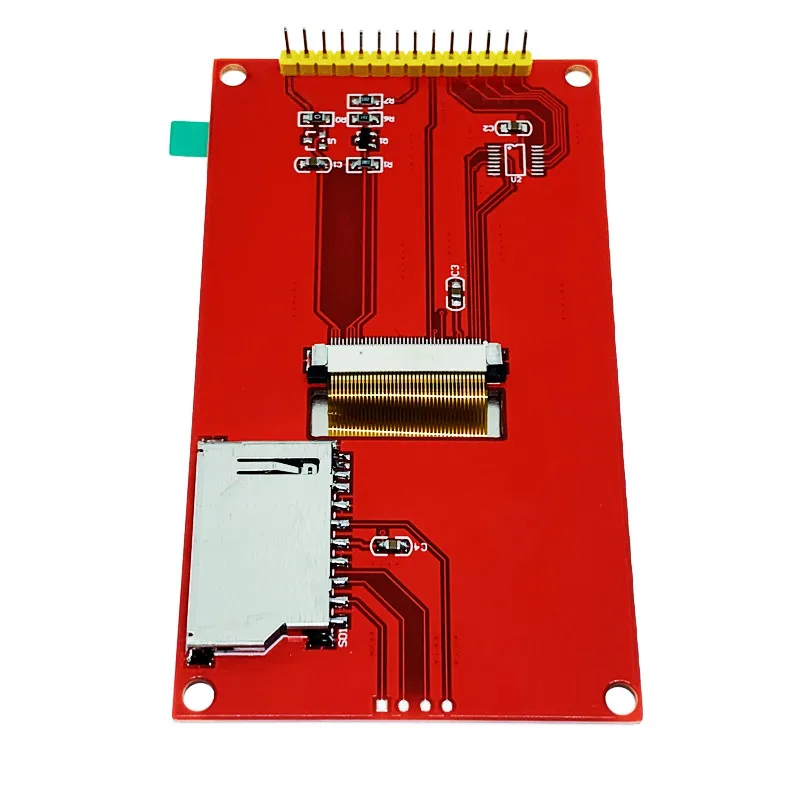 SPI IC valdytojas 3.5 colių ILI9486 raudona modulis TFT LCD ekranas Nuoseklųjį prievadą Plačios perspektyvos peržiūrėti kampo 480x320 14 pin varžinis - 1