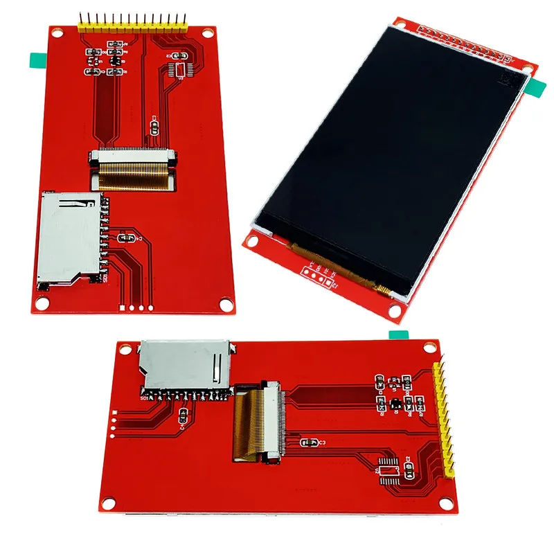 SPI IC valdytojas 3.5 colių ILI9486 raudona modulis TFT LCD ekranas Nuoseklųjį prievadą Plačios perspektyvos peržiūrėti kampo 480x320 14 pin varžinis - 4