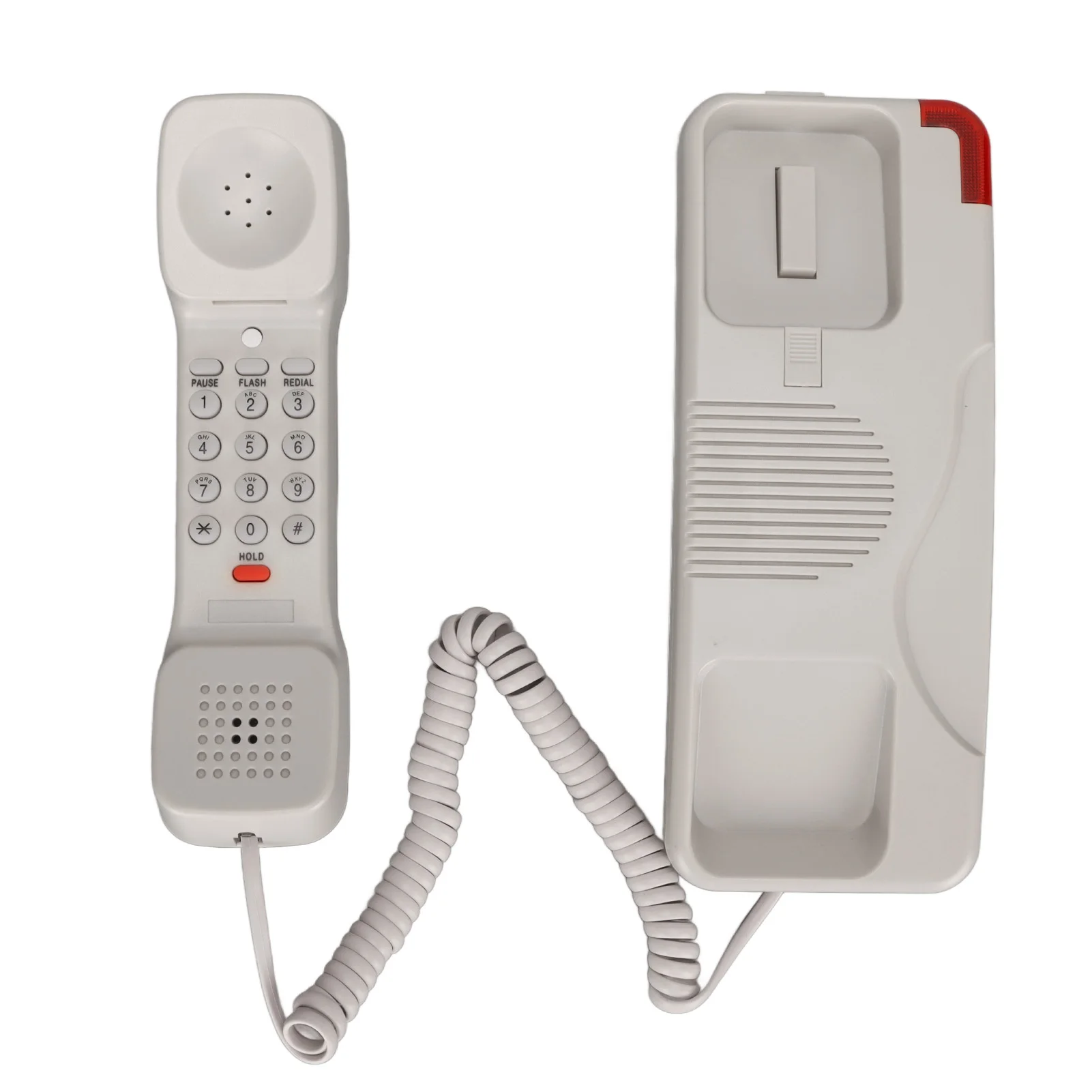 Sieniniai Corded Phone Aišku, Garso Kokybė ir antžeminių laidinių telefono linijų Telefonas su Pavasario Laidą & Skambutį LED Indikatorius Namų Viešbutis - 4