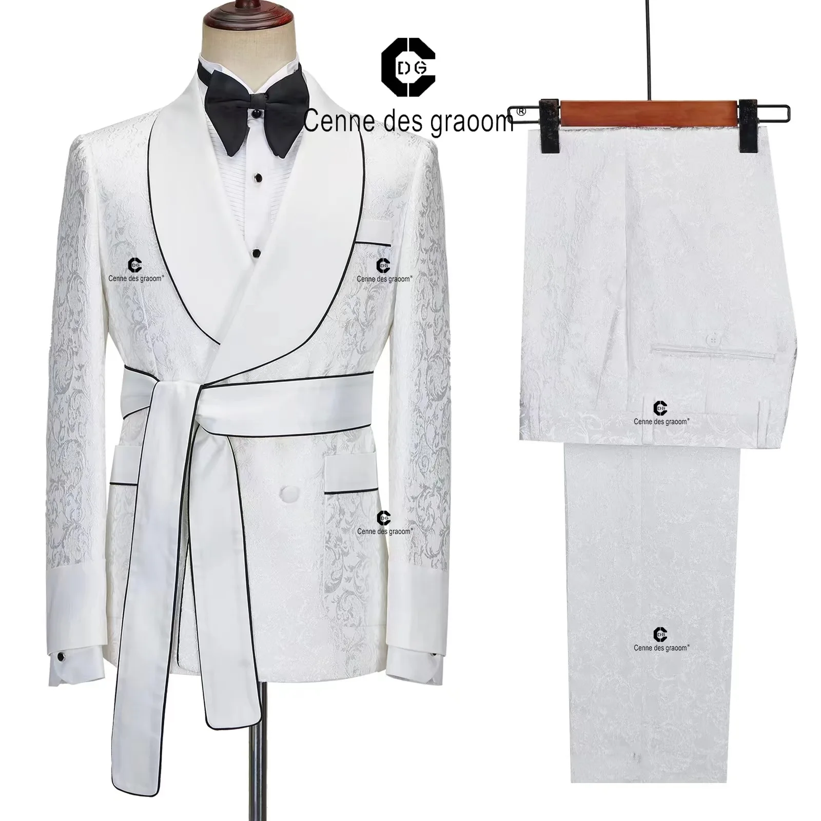 2022 vėliau kaip Vyrai Suit2 dalių kostiumą rudenį cardigan mažas kostiumas diržo Atsitiktinis pokylių priimančiosios kostiumas kostiumas multi-spalvos pasirinktinai - 4
