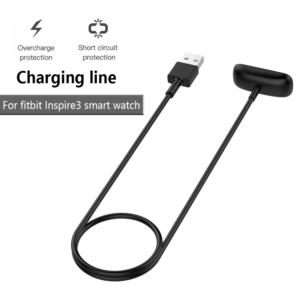 Įkroviklio Kabelį Fitbit Inspire 3 Laido Įrašą Dock USB Įkrovimo Kabelis Fitbit Inspire 3 Smart Žiūrėti inspire3 Linija - 2