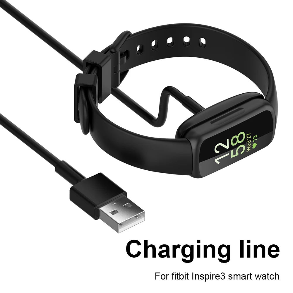 Įkroviklio Kabelį Fitbit Inspire 3 Laido Įrašą Dock USB Įkrovimo Kabelis Fitbit Inspire 3 Smart Žiūrėti inspire3 Linija - 3