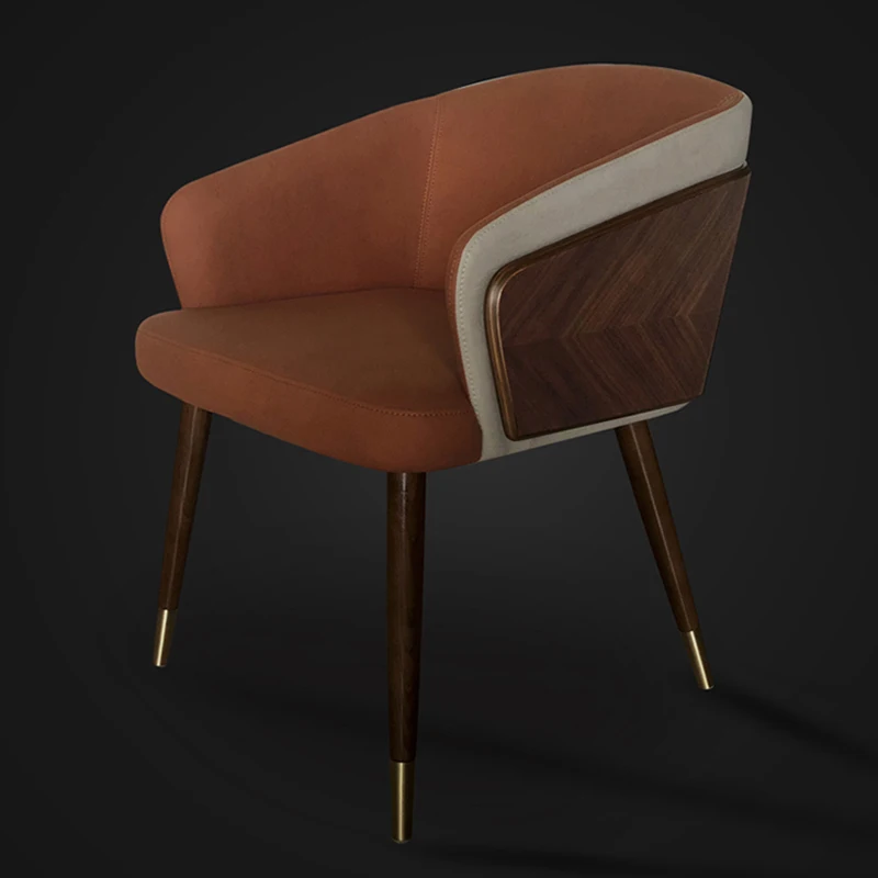 Modernaus Minimalistinio dizaino Valgomojo Kėdę, Prabangus Mediniai Fotelis Aukštos Kokybės Lounge Patogus Sėdynės Virtuvės Baldai HY50DC - 0