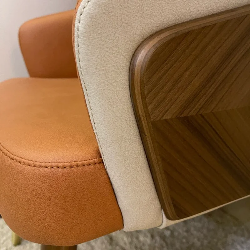 Modernaus Minimalistinio dizaino Valgomojo Kėdę, Prabangus Mediniai Fotelis Aukštos Kokybės Lounge Patogus Sėdynės Virtuvės Baldai HY50DC - 2