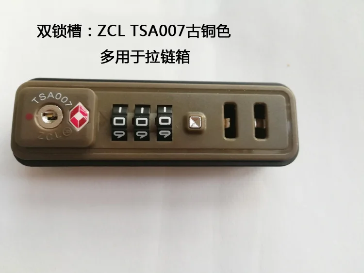 ZCL TSA007 muitinės kodekso užraktas bagažo fiksuotojo užraktas bagažo įmontuotą užrakinti bagažo kodo užraktas užtrauktukas langelį užrakinti - 4