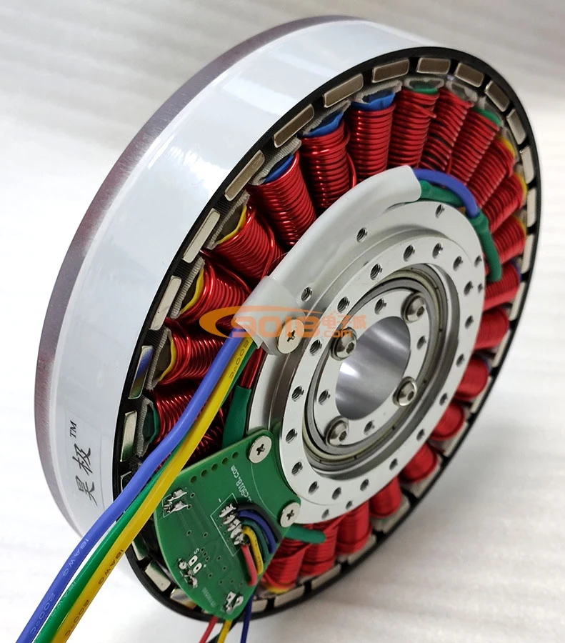 Kokybės Garantija 400w Mažas Tuščiavidurio Veleno Nuolatinis Magnetas Dc Brushless Motorinių Variklinių Salė Butas Ultra-plonas Diskas, Generatorius - 0