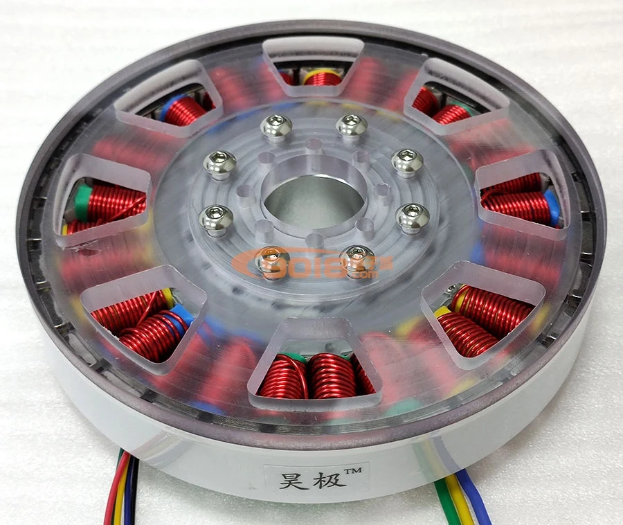 Kokybės Garantija 400w Mažas Tuščiavidurio Veleno Nuolatinis Magnetas Dc Brushless Motorinių Variklinių Salė Butas Ultra-plonas Diskas, Generatorius - 1