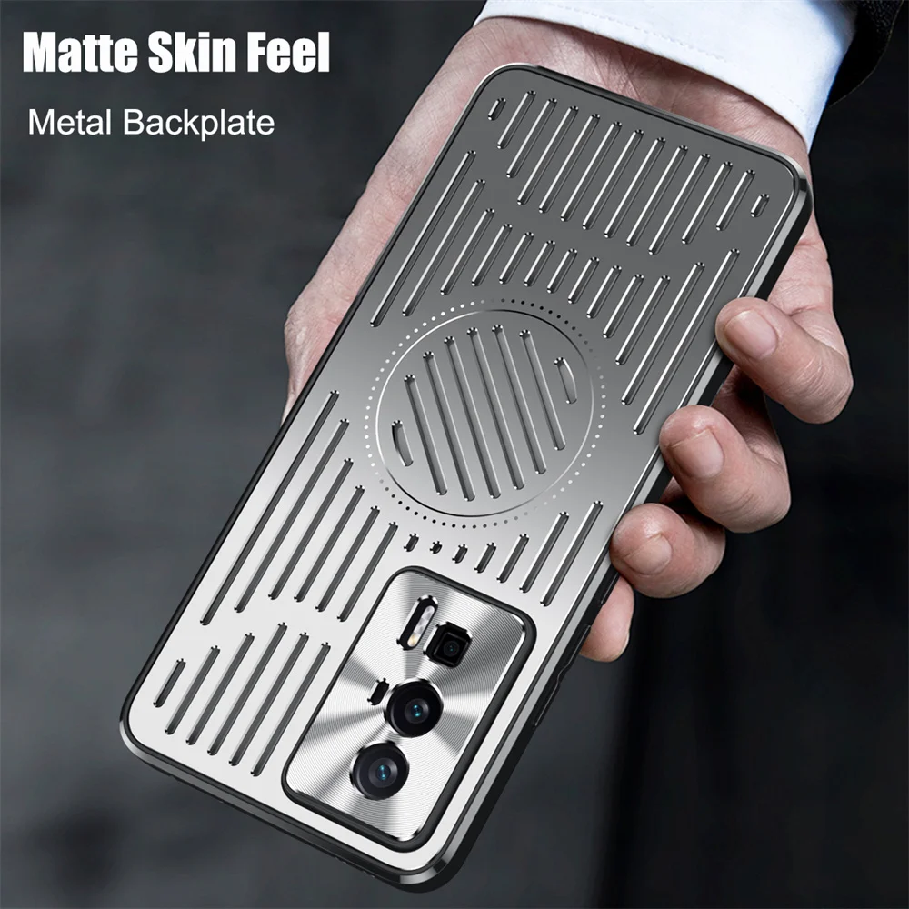 Metalo Magsafe Magnetinio Atveju Redmi K50 K60 Pro Xiaomi 13 Pro Aušinimo Šilumos Išsklaidymo Aliuminio Lydinio, Matinis Viršelis - 0