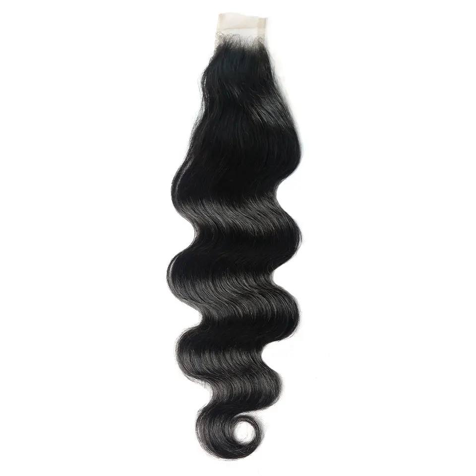 BAISI 2x6 Kūno Banga Uždarymo Brazilijos Plaukų Nemokamas Dalis Nėrinių Uždarymo 100% Human Virgin Hair Bodywave Uždarymo Nėrinių Dangčius Tik - 1