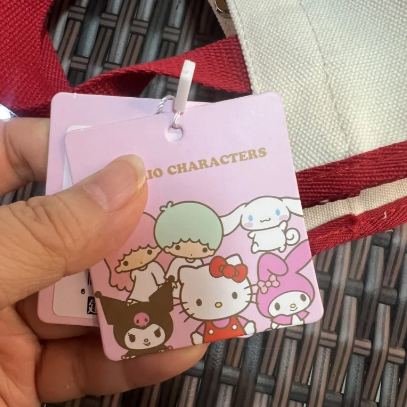Sanrio Nešiojamosios Rankinės ir Piniginės Hello Kitty Piniginės Melodija Kosmetikos Krepšys Kawaii Makiažas Atveju Priešpiečių Dėžutė Bag Rankinė Organizatorius - 4