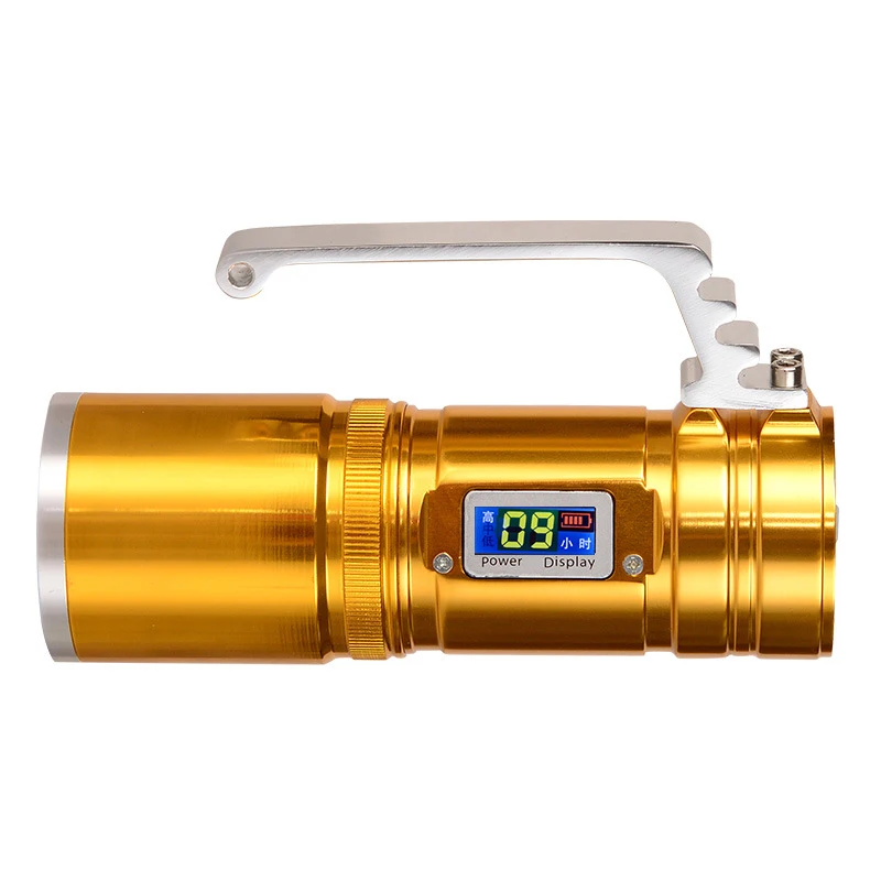 Galingas 20W Zoomable Naktį Žvejybos LED Žibintuvėlis 15W UV LED Žibintuvėlis Mėlyna/Geltona/Balta/UV Šviesos Įkrovimo Lemputė - 2