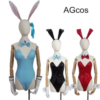 AGCOS Customsizd Azur Lane Mėlyna Archyvas Kakudade Karinn Nero Doujin Bunny Mergina Cosplay Kostiumų Jumpsuits Moterų Sexy Cosplay