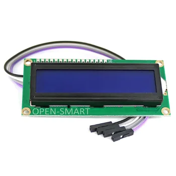 ATIDARYTI-SMART Mėlynas Apšvietimas I2C / IIC LCD 1602 Ekrano Modulis su 4-Pin Kabelis Arduino