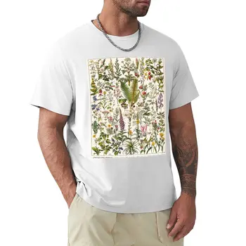 Adolphe Millot - Plantes Medicinales B - prancūzijos derliaus plakatas T-Marškinėliai berniukas, juoda t marškinėliai T-marškinėliai vyrams medvilnės