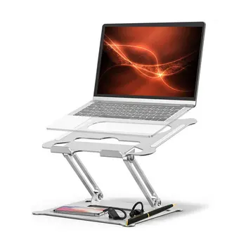Aliuminio Lydinio Reguliuojamas Nešiojamas Stendas Sulankstomas Nešiojamų už Nešiojamojo MacBook Kompiuterio Laikiklis Kėlimo Aušinimo Turėtojas neslidžia