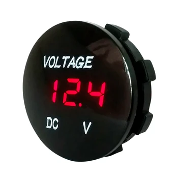 Automobilių, Motociklų DC5V-48V LED Panel Skaitmeninis voltmetras Ekranas Voltmeter Type2