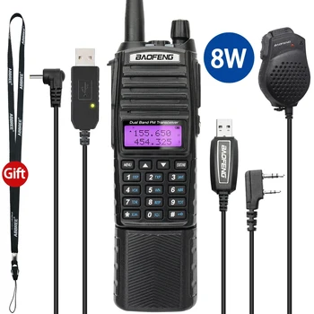 Baofeng UV 82 3800 Nekilnojamojo 5W 8W walkie talkie kumpis radijo comunicador Dual TR ilgo nuotolio Dviejų krypčių Nešiojamą FM radijo Mėgėjų stočių