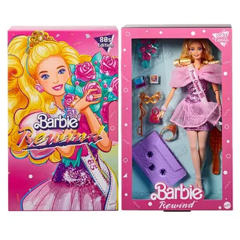 Barbė Atgal Serijos 80s Edition Įkvėpė Prom Night Prom Queen Nostalgiškas Kolekcionuojamų Barbie Lėlės Vaikams & Kolektoriai Dovana HJX20