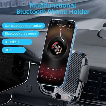 Bluetooth, FM Siųstuvas, Imtuvas, Automobilinis Mp3 Grotuvas, Radijo Adapteris, Universalus Automobilinis Telefono Laikiklis Oro Angos Įrašą Mount Telefono Stovas