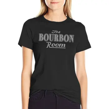 Burbono Kambario T-Shirt vasaros viršūnes tees viršūnes Moterims