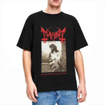 Chaosas Didžiojo Karo paskelbimo Black Metalo Marškinėliai Stuff Vyrams, Moterims 100% Medvilnės Juokinga, O Kaklo Tees trumpomis Rankovėmis Drabužius Spausdinti