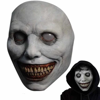 Creepy Halloween Kaukės Siaubo Šypsosi Demonai Atostogų Šalis Maskuotis Kostiumas Siaubo Išdaiga, Pokštas Blogio Veidas Šalies Cosplay Rekvizitai