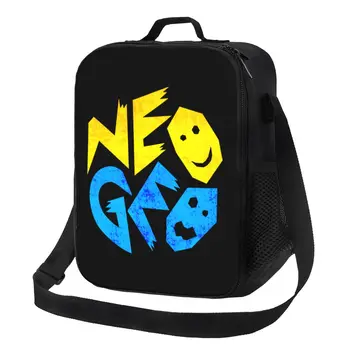 Custom Arkadinis Žaidimas, Neo-Geo Logotipą, Pietūs Maišą Moterų Šilumos Aušintuvas Izoliuoti Priešpiečių Dėžutė skirta Vaikams Mokykla