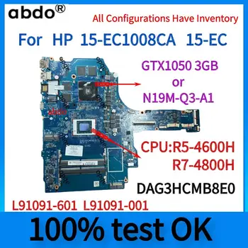 DAG3HCMB8E0.HP 15-EC1008CA 15-EB Nešiojamojo kompiuterio pagrindinę Plokštę.L91091-601 L91091-001.CPU E5-4600H.GPU GTX1050 3 gb arba N19M-Q3-A1