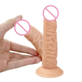 Dildo Tikrovišką Vibratorių Moterų Analinis Dildo Butt Plug Realistiškas Penis G-taško Orgazmą Sekso Žaislai Moteris Faloimitator Suaugusiems