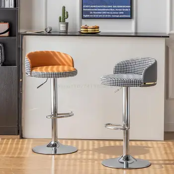 Dizaineris Counter Kėdės, Virtuvės Odos sudaro Kėdės, Virtuvės Metalo Counter Aukščio Baro Kėdės Cadeiras De Baldų komplektus YYY20XP