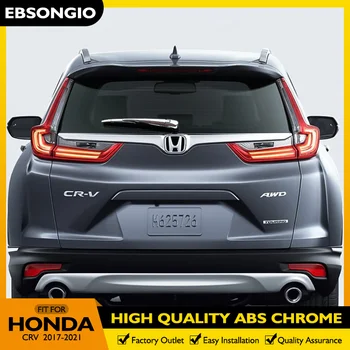 EBSONGIO Honda CR-V CRV 2017 2018 2019 2020 2021 Automobilio Galinio Valytuvo Dangtelio Apdaila ABS Chrome 