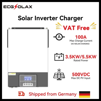 ECGSOLAX 3.5 KW IKI 5.5 KW Solar Hybrid Keitiklio AC230V MPPT 100A 550VDC PV pirkimo Max Pure Sine Wave Inversor Saulės Inverterių