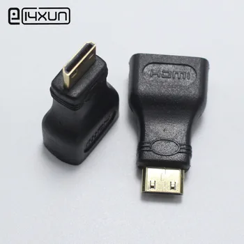 EClyxun 1pcs Auksu HDMI Standartas Moterų Lizdas Mimi HDMI Male Plug Keitiklis, Garso Jungties Adapteris, skirtas Telefonas