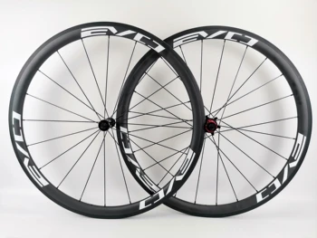 EVO whtie logotipas 38mm gylis kelio dviračiu anglies ratų 25mm pločio kniedė, skirta/ vamzdinės dviračių anglies aširačio 3K matinis su pasirinkta, šakotuvai