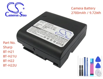 Fotoaparatas, Baterija VL-AH1510 VL-SW50 VL-E33U VL-E610S VL-AH1500 Sharp BT-H21 BT-H21U BT-H22 BT-H22U Talpa 2700mAh / 9.72 Wh