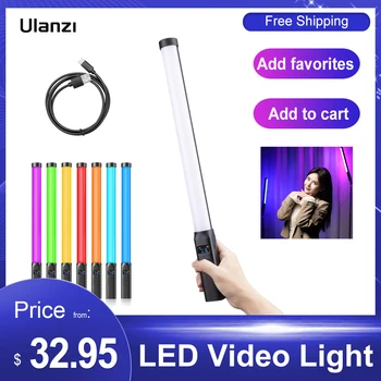 Fotografijos Lempa, RGB Vamzdis Handheld LED Vaizdo Šviesos Lazdelė CRI 95 Vlog Live Transliacijos Produkto Portretinė Fotografija