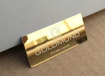 Goldmund Logotipas (53MM*23 MM*1MM), Tinka garso stiprintuvo atveju