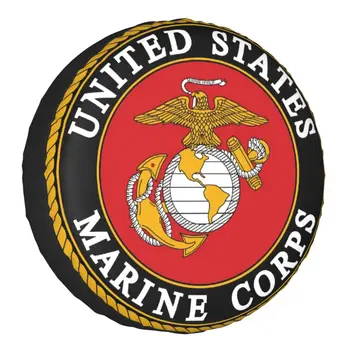 Jungtinių valstijų Jūrų Pėstininkai Atsarginių Padangų Padengti Jeep Wrangler USMC Armijos Vėliava 4WD VISUREIGIS Automobilių Ratų Apsaugų 14