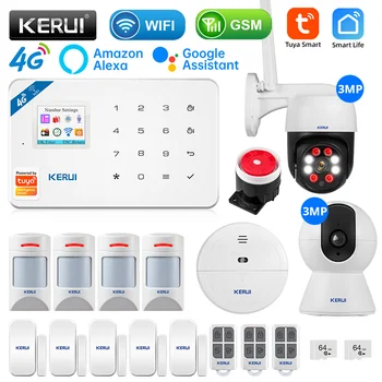 KERUI Gsm Signalizacijos Sistema, 4G Centrinis Signalizacija Smart Gyvenimo APP 