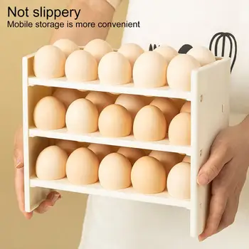 Kiaušinių Ekrano Stovas Tvirtas Kiaušinių Saugojimo Konteineris Šaldytuvas Organizatorius Daugkartinio Naudojimo Kiaušiniai Talpykla