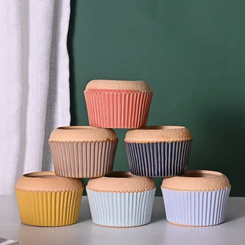 Korėjos Paprastas Pyragas Keramikos Sultingi Turas Vazonas Moradi Žaliųjų Augalų Vazoninių Nykščio Baseino Namų Balkono Kūrybos Sodas