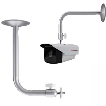 L Formos, 23cm Aliuminio Sidabro CCTV Kameros tvirtinimo prie Sienos Laikiklis Reguliuojamas Lubų Mount Rankos Pagalbiniai Montavimo Paramos Stovėti Turėtojas