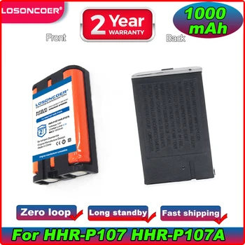 LOSONCOER 1000mAh HHRP107 Ni-MH Baterija HHR-P107 HHR-P107A HHRP107A HHR-P107A KX-TG6074PK, KX-TGA300 Belaidžius Telefono Baterija